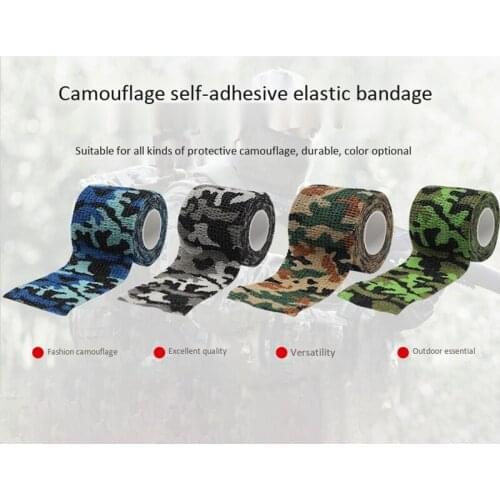 6 Roll Wrap Tape Bulk (Assorted and Camouflage Colors Ran) Vet First Aid Tape Self Adhesive Adherent