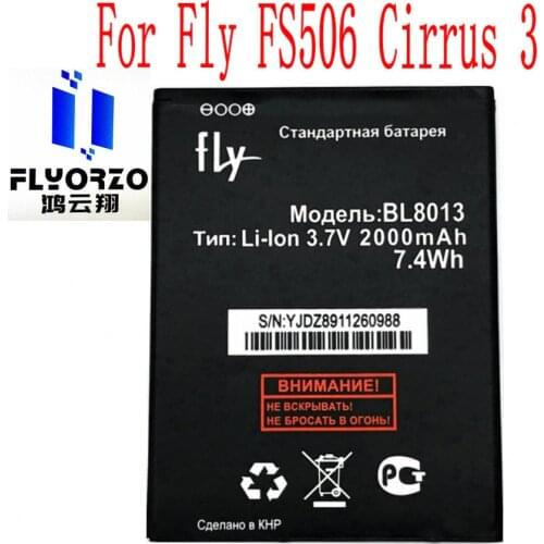Brand new High Quality 2000mAh BL8013 Battery For Fly FS506 Cirrus 3 Mobile Phone