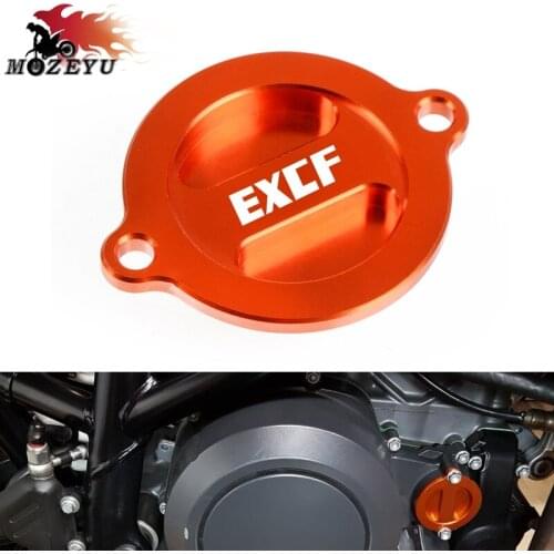For 250 350EXC-F 450EXC-F 500 EXC-F EXC F Motorcycle CNC Aluminum Engine Oil Fuel Filter Racing Engine Tank Cap Cover