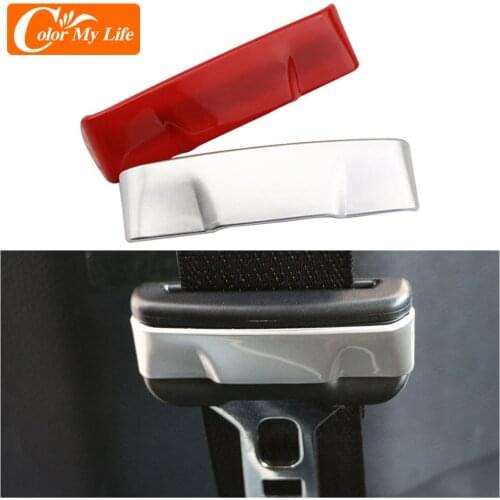 Car Safety Belt Buckle Protector Anti-Scratch Seat Belt Buckle Clip Interior Button Case Cover For Jeep Renegade 2015-2020