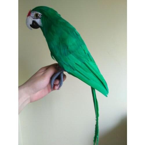 Big simulation green parrot model foam&furs parrot doll gift about 45cm 1234