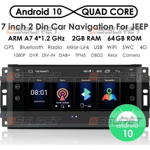 Quad Core Android Car Radio for Jeep GRAND Cherokee Commander Wrangler CAR Stereo Dodge Challenger Journey GPS Chrysler Player