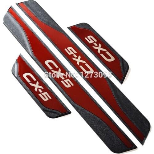 For Mazda CX-5 CX 5 CX5 2015-2018 2019 Stainless Steel Door Sill Plate Welcome Pedal Protector Pedal Step Cover Car Accessories