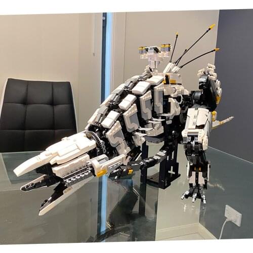 DIY MOC Super Horizon Dawn Thunder Tooth Mechanical Monster Series Building Blocks toys Bricks Bulk Model Educational Kids Toys