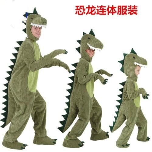 Halloween Green Dinosaur Mascot Costume Adults Child Size Birthday Fancy Dress Carnival Cartoon Character Mascot Costume Gift