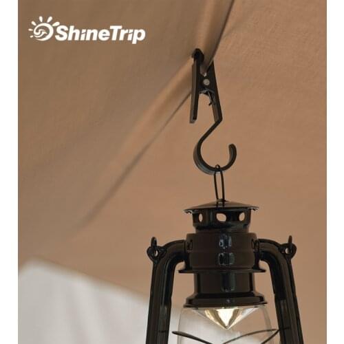 ShineTrip 4 Pcs/set Outdoor Tent Canopy Cloth Clip Hook Holder Portable Multifunctional Tool Tent Pegs Camping Accessories
