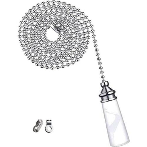 Bathroom Ceiling Light Switch Pull Cord String Crystal Baseball Decor With Light Shape 1pc Connector Handle Chain Metal A8K2