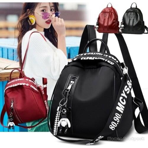 2019 Newest Hot Women Nylon School Backpack Travel Satchel Rucksack Shoulder Bag Tote Street Style Backpacks
