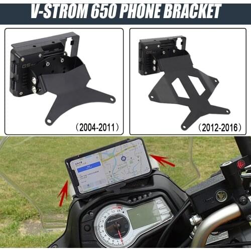 NEW Motorcycle For SUZUKI V-Strom VStrom DL 650 GPS Navigation Mobile Phone Handlebar Bracket Adapter 2004-2016