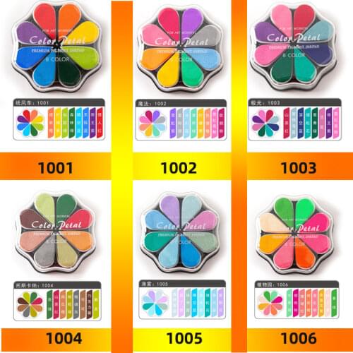 18 set colors Slow-drying Petal Ink pad Craft Rubber Stamping Ink Pad Inks For DIY scrapbooking Photo Album Decoration