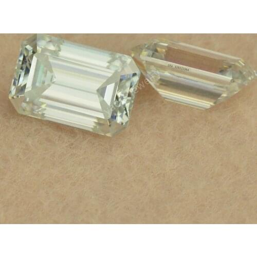 Sale 8A VVS1 D White Synthetic Moissanites Stone Rectangle Octangle Emerald Cut Loose Diamond Gems For GRA Certificate Carve