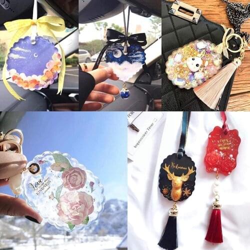 Christmas DIY Gift Making Mold Silicone Heart Stars Baking Snowflake Cake Soap Pendant Epoxy Jewelry Maker Trees Moulds J1T3