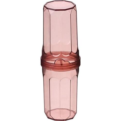 Toothbrush Storage Translucent Easy To Carry Large Capacity Toothbrush Household Storage Cup For Travel Bathroom Accessories