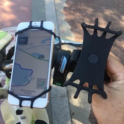 Silicone Car Phone Holder For Xiaomi Mijia M365 Pro Accessories GPS 360 Rotation Holder For Motorcycle Bike Electric Scooter