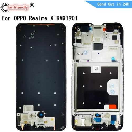 Middle Frame for OPPO Realme X RMX1901 RMX1903 Middle Frame Housing Cover Bezel Plate Faceplate replacement frame for RealmeX