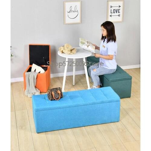 Shoes Changing Stool Clothing Store Sofa Stool Rectangular Storage Stool Fitting Room Bench Bed End Can Sit At Home
