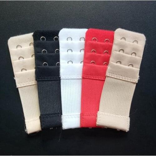 1PC 3 Rows 2 Hook Bra Extenders Strap Extension Strap Hook Clip Expander Adjustable Belt Buckle Intimates Bra Accessories
