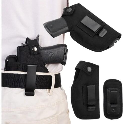 Universall Tactical Compact / Subcompact Pistol Holster Waist Case Glock Gun Waistband Bag Hunting Accessory Right Left Side