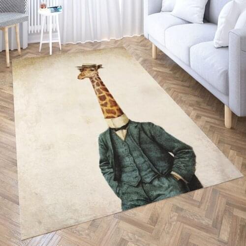 High Class Gentleman Carpet for Living Room 3D Anime Cartoon Rug Gamer Teen Room Bedside Lounge Rug Kids Children Floor Mats