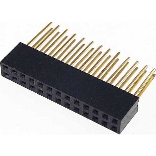 100 pcs 2.54 mm 0.100" Pitch 2x13 Pin 26 position 2 Rows PCB Female Header Through Hole Straight DIP PC104 Pin Header Connector