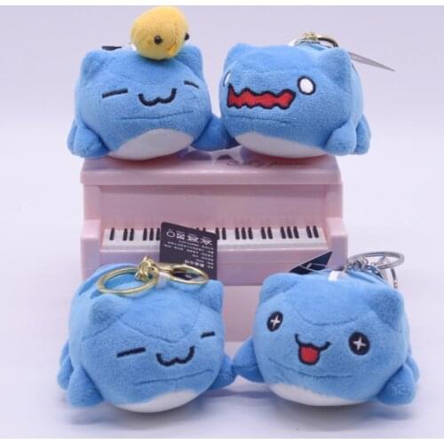 12Pcs/Lot 8CM Random Girl Heart Caterpillars Mini Cute Soft Plush Keychain for Bag Key Pendant