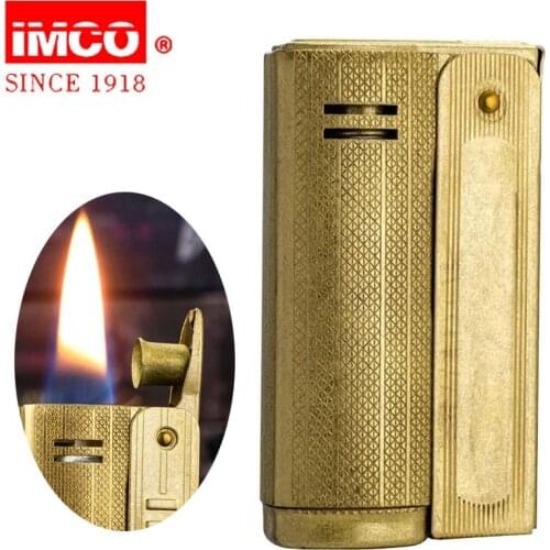 Austria IMCO6800 kerosene windproof lighter stainless steel Brass old-fashioned lighter flint wheel retro oil smoking Tool box