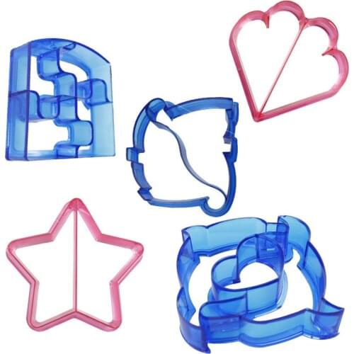 BEIGUAN Set Crust Cutters Cake Bread Biscuit Food Mold Fruit Cutter Sandwich Maker Toast Cookie Stamp Kit