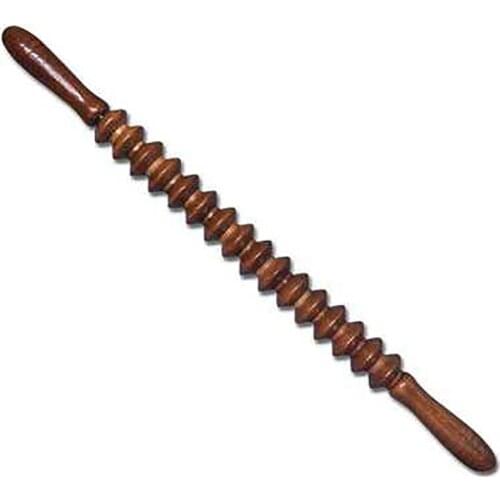 Wood Massager Roller Handheld Cellulite Blasters Massage Point Stick Body Therapy Massager Muscle Relief Tool, 55cm Long