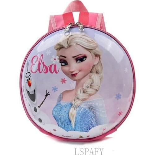 Disney Brand 3D Cartoon Frozen Elsa School Bag Kindergarten School Backpack New Kids SchoolBag Mochila Escolar