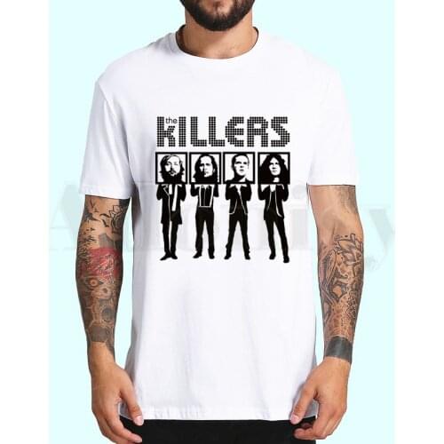 The Killers Punk Rock Hipster Band T Shirts Spring Tops Summer Tees Men Women Short Sleeve Casual Personaity T Shirts