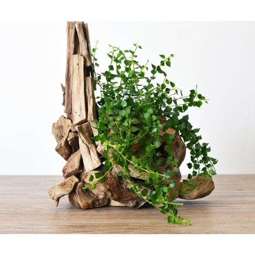 Creative Chinese manual Wooden vase Decoration living room indoor Potted creative flower Home Decoration accessories
