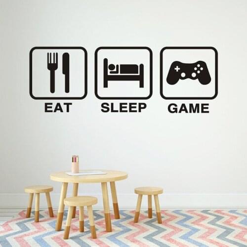 Creative English Wall Stickers for Boys Room Decoration Children Bedroom Vinyl Game Wall Decals Living Room Home Decor Art Mural