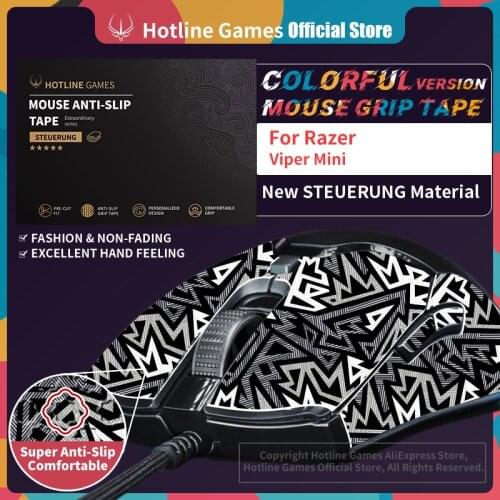 Hotline Games Mouse Grip Tape for Razer Viper Mini Gaming Mouse Anti-slip Tape [Color-Ice Peak]