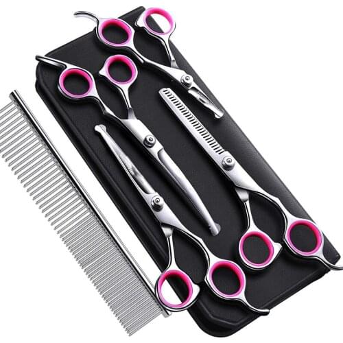 MAIYUE Animals Barber Cutting Tools Kit Stainless Steel Pet Grooming Scissors Kit harp Durable Dog Hair Shears