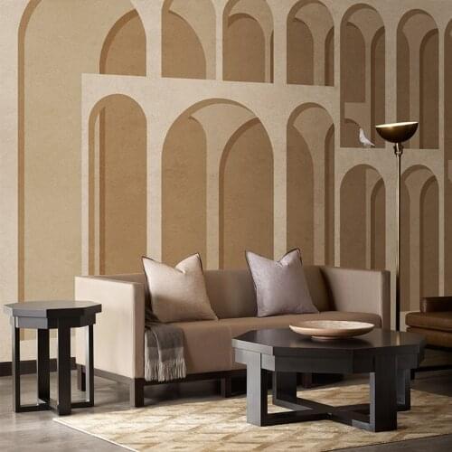 MASAR Arched custom mural hotel clubhouse large wallpaper porch restaurant wallpaper Aqueduct