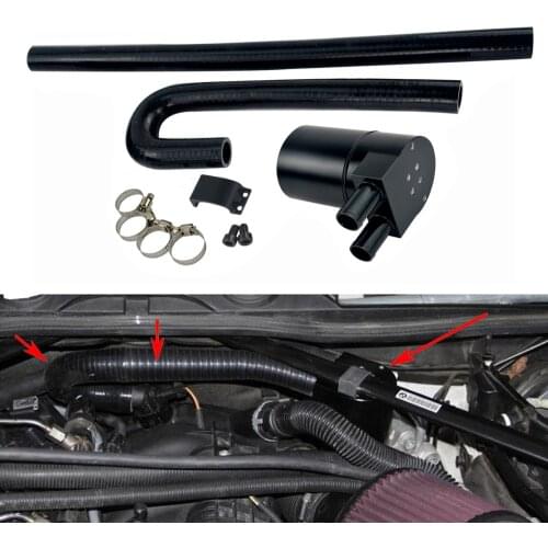 High Performance Black Aluminum Alloy Reservior Oil Catch Can Tank for BMW N54 335i 135i E90 E92 E82 2006-2010