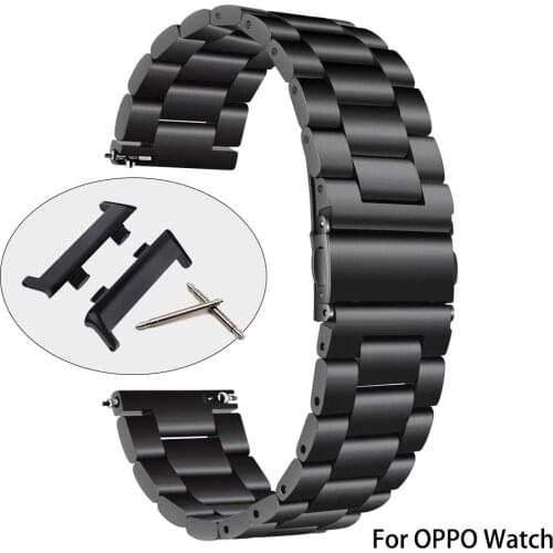 41mm 46mm Metal belt Strap For OPPO Watch Stainless Steel Watch Band For OPPO watch bracelet 41mm accessories 46mm wristband