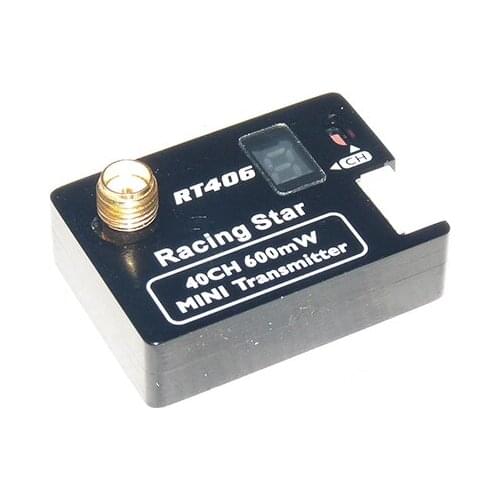 Racing Star 5.8G 40ch 600mW A/V Mini Transmitter (TX only) RT406 | SMA, jack for FPV Multicopter