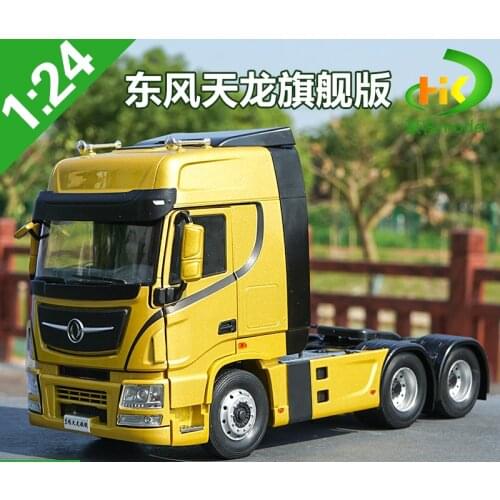 DONGFENG 1:24 Dongfeng Dragon Tractor Tianlong Truck Model Collect die-casting alloy car models toys