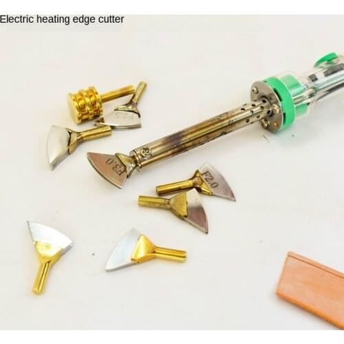 F Series Electric Edge Heating Metal Head Brass Solder Soldering Iron Tip Sealing Machine Line Pyrography Craft Decorate Tool