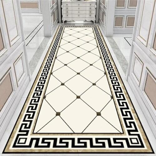 Modern Geometric Floor Mural Wallpaper Living Room Hotel HD Corridor Aisle Marble Flooring Mural PVC Waterproof 3D Tiles Sticker