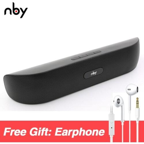 Nby 008 Portable Bluetooth Speaker FM Radio 10w Wireless Hi-Fi Loudspeaker 3D Stereo Speakers Computer Bass Boombox tws AUX TF