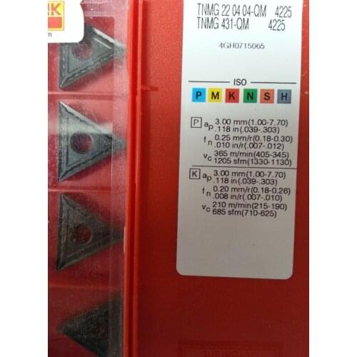 ORIGINAL 10PCS CARBIDE INSERT TNMM220416-QR4235