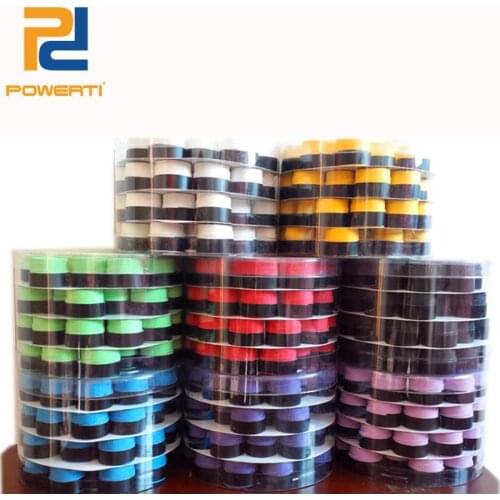 Powerti 1PC OverGrip PU Sweat Tennis Grips Sweatband Badminton Tacky Basic Grips 0.75mm Absorbent Tape Sport Accessories