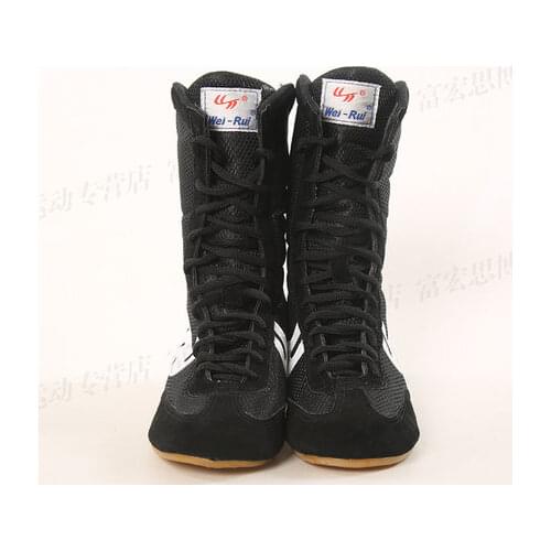 [TB08]Boxing shoes mens low to help Sanda shoes high to help fighting training shoes wrestling shoes ankle boots boots