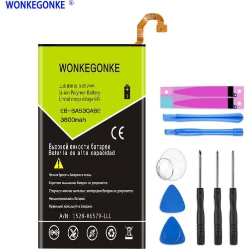 WONKEGONKE for Samsung Galaxy Galaxy A8 2018 (A530) A530 SM-A530F EB-BA530ABE Phone Replacement Batteries