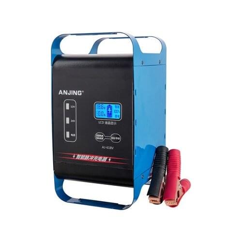 12/24V Fully Automatic Battery Charger 20Amp Battery Maintainer, GEL Lead-Acid Lithium Motorcycle Auto Power Supply