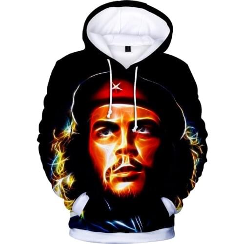 Winter Coat 3D Print Che Guevara Jacket Men Sweatshirts Women Fashion Hoodies Mens Pocket Sweatshirt Harajuku Hoodie Pullovers