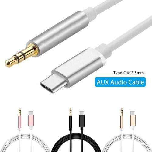 1M USB Type C to 3.5mm Jack Audio Cable Car Stereo Speaker Headphones Aux Adapter For Samsung Huawei Xiaomi Connector Converter