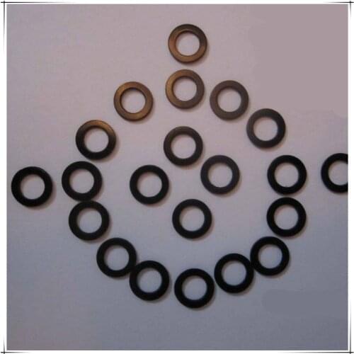 1mm(ID)x2mm(OD)x0.3mm(Thickness)High Precision Customized Black Color Polyslider Graphite Nylon Flat Washer 1000pcs/lot